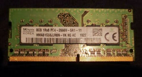 SK Hynix 8GB 1Rx8 PC4-2666V-SA1-11 RAM Memory