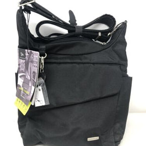 Travelon Anti-theft Black Unisex Essential Nylon Messenger Multi Storage Bag