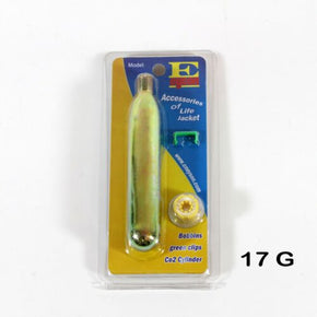 C02 Rearming Kit for Auto Inflatable Life Jacket PFD Cartridge Tank Replacement / Size 17G (for child lifejacket)