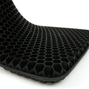 Double Layer Gel Seat Cushion with Breathable Non-Slip Cover for Office Car / Color Black