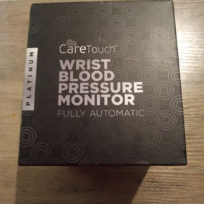 Care Touch Fully Automatic Wrist Blood Pressure Cuff Monitor - Platinum O3