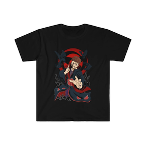 Bad Bunny x ITACHI , Me Convierto en Itachi Naruto Anime T-shirt Yonaguni / Color Red / Size L