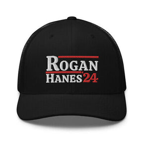 Rogan Hanes '24 Embroidered Hat, Joe Rogan Cameron Hanes 2024 Trucker Hat / Color Black