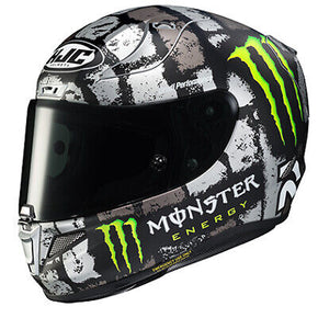 HJC RPHA 11 Pro Silverstone Monster Energy Full Face Helmet / Manufacturer Part Number 1979-754 / Size Lg