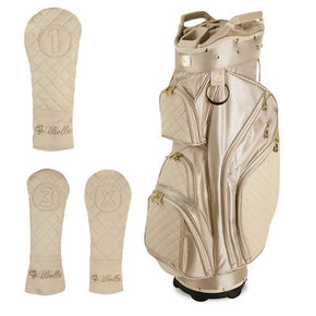 iBella Tan Ladies Golf Cart Bag (with 3 Matching Headcovers) - NEW!