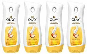 Body Lotion by Olay,In Shower Ultra Moisture Lotion,Shea Butter,15.2 Oz(Pack of4