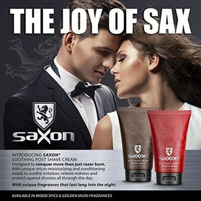 Saxon Post Shave Cream with Micro Moisturizing and Conditioning Beads Golden ...