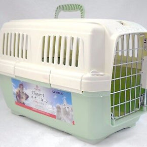 NEW Marchioro Clipper 1 Cayman Small Pet Carrier 7-22lb Tan/Green Travel Cat Dog