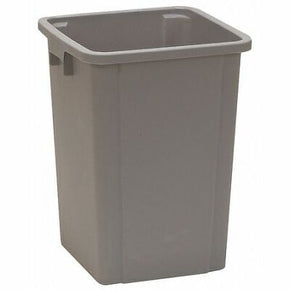 Tough Guy 4Pgr8 19 Gal. Plastic Square Trash Can, Gray