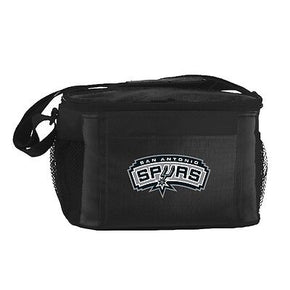 New 2014 NBA Basketball Licensed Lunch Bag -Insulated Box Tote - 6 Pack Cooler / Team San Antonio Spurs