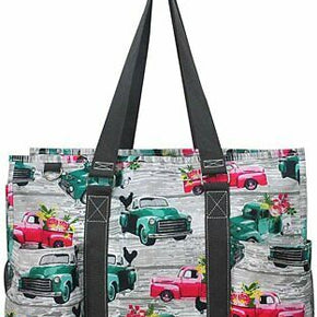 NGIL All Purpose Organizer 18" Large Utility Tote Bag 2019 Spring Collection / Color Llama Pink Black