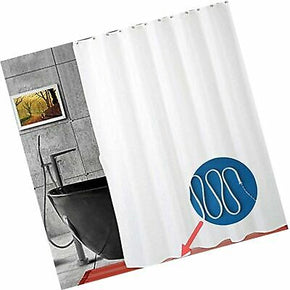 YOLOPLUS Shower Curtain Liner White 72 x 78 Inch Weighted Hem Extra Long Wate...