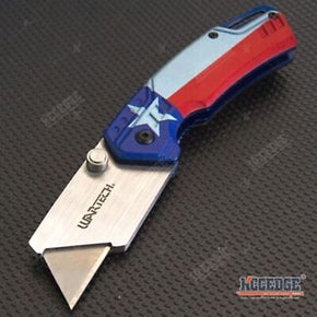 6.5" Utility Knife Box Cutter Folding Knife w/ Razor Blade Solid Pocket Knife / Size 1