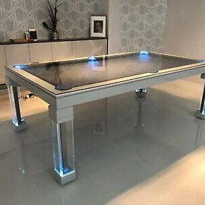 LUXURY CONVERTIBLE DINING POOL TABLE Bespoke Billiard Dining Fusion MONACO 8 ft