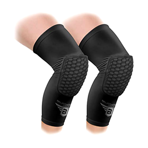 1 Pair Sports Knee Pads Padded Compression Pro Knee Sleeves Support Black XXS