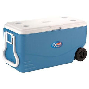 Coleman Heavy Duty Cooler with Wheels - Blue - 100 Quarts