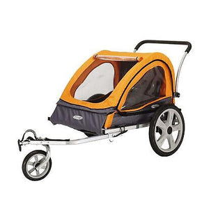 InStep Quick N EZ Double Bicycle Trailer Child Trailer Orange/Gray