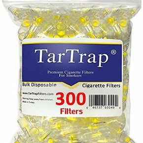 Disposable Cigarette Filters Bulk Economy Pack Resealable Bag 300 Per Pack