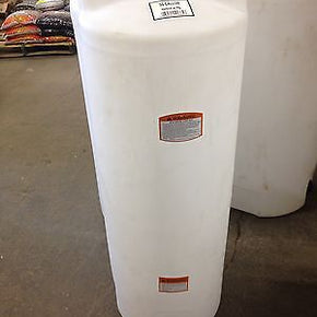 50 gallon vertical poly storage plastic tank, water harvest or chemical storage