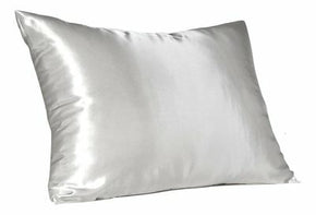 Sweet Dreams - Blissford Luxury Satin Pillowcase with Zipper, Queen Size, White