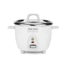 Aroma Housewares Select Stainless Rice Cooker & Warmer with Uncoated Inner Po...