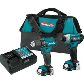 Makita Drill Driver Impact Driver Combo Kit Cordless 1.5 Ah 12-Volt (2-Piece)