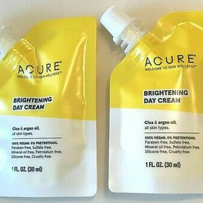 x 4 ACURE Brilliantly Brightening Day Cream 1.0 Oz Travel Size