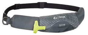 Onyx M-16 Manual Inflatable Belt Pack Life Jacket M16 Grey PFD NEW