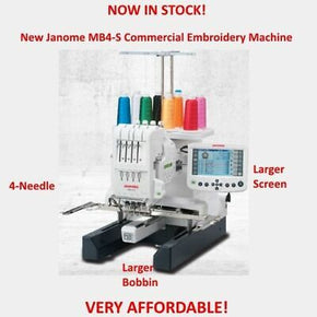 Janome MB-4S Commercial Embroidery Machine New