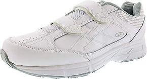 Dr. Scholl's - Men's Brisk Light Weight Dual Strap Sneaker, Wide Width / Color White Grey / Size 9.5 Wide