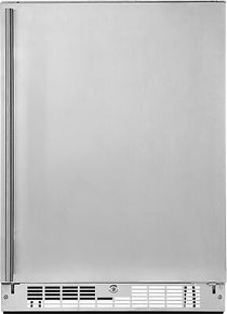 Insignia- 5.4 Cu. Ft. Indoor/Outdoor Mini Fridge - Stainless steel