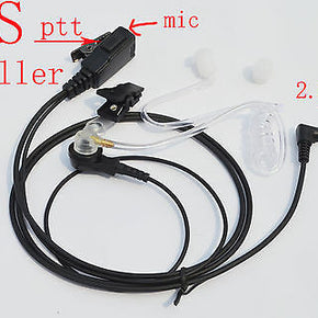 FBI Style Motorola 53727 2-WAY Radio Earbud Headset PTT MR350 T9500 MH230 EM1000