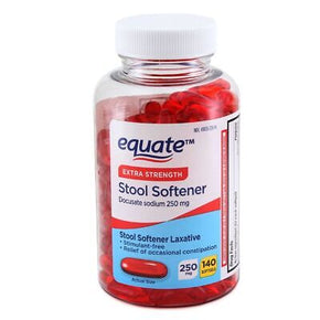 Equate Extra Strength Stool Softener Laxative Softgels for Constipation; 140