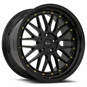 Vors VR8 18x8 5x112 35 Gloss Black Wheels(4) 73.1 18" inch Rims
