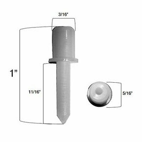 Window Shutter pins 10 Pack - Standard Nylon Shutter Pins