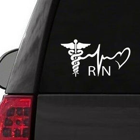 F115 RN FAITH REGISTERED NURSE PRACTIONER DECAL CAR TRUCK  LAPTOP SURFACE ART