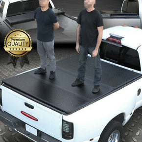 FOR 04-14 FORD F150 6.5FT TRUCK SHORT BED FRP HARD SOLID TRI-FOLD TONNEAU COVER