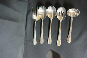 5 Pcs Mikasa Harvest Moon Service Set, Ladle, Meat Fork, Serving Spoons