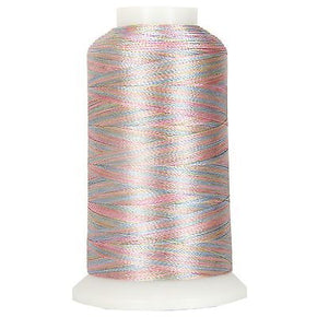 VARIEGATED POLYESTER EMBROIDERY THREAD 1000M SPOOLS 25 COLORS 40 WT - THREADART / COLOR BABY SOFT