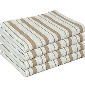 COTTON CRAFT - 4 Pack - Basket Weave Kitchen Towels - Linen - Cotton - Oversized