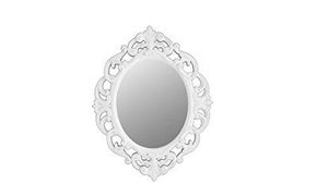 Kole White Oval Vintage Wall Mirror