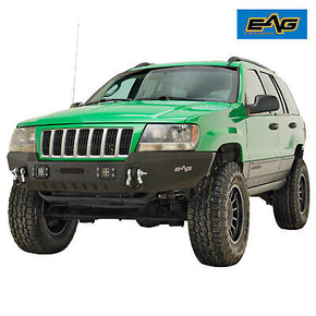 EAG Assembled Front Bumper with LED Lights Fit 99-04 Jeep Grand Cherokee WJ