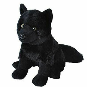 Wild Republic Black Wolf Plush Toy 10.5" H