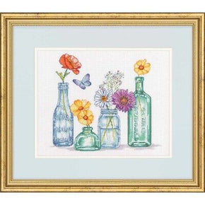 Dimensions® Wildflower Jars Counted Cross-Stitch Kit