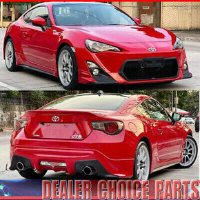5Pc Body Kit Front+Side Skirts+Rear For 2013 2014 2015 2016 Scion FRS "T Style"