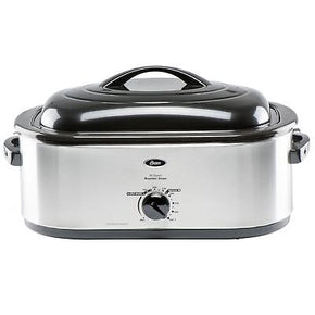 Oster 24 lb Turkey Roaster Oven Slow Cooker 20 Quart - Stainless Steel