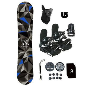 160 Symbolic Arctic Wide Snowboard and Bindings Package Stomp+Leash+Mask+Burton