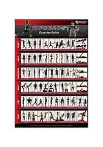 Ripcords Exercise Guide Poster | Resistance Band Workout Chart