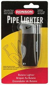 Ronson Butane Pipe Lighter + Tools, Adjustable, Refillable #41804