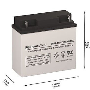 Enduring 6FM18 12V 18AH NB Battery (Replacement)